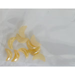 Decoro per unghie mezzaluna bombate giallo