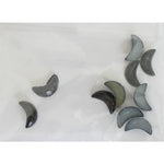 Decoro per unghie mezzaluna bombate nero