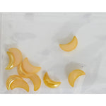 Decoro per unghie mezzaluna bombate oro