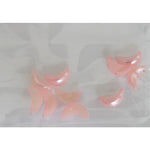 Decoro per unghie mezzaluna bombate rosa