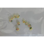 Decoro per unghie roselline 3D mini giallo chiaro