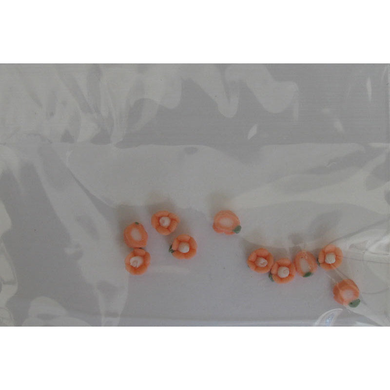 Decoro per unghie roselline 3D mini rosa confetto
