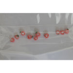 Decoro per unghie roselline 3D mini rosa scuro