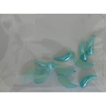 Decoro per unghie virgole bombate acquamarina