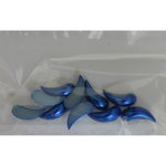 Decoro per unghie virgole bombate blu