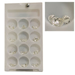 Decoro unghie Beauty nail Conchiglia Grande Argento ASN24