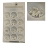 Decoro unghie Beauty nail Croce Argento Lucido ASN18