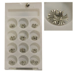 Decoro unghie Beauty nail Croce Argento Satinato ASN17