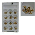 Decoro unghie Beauty nail Croce Oro Satinato Lunga ASN8