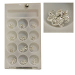 Decoro unghie Beauty nail Giglio Argento Lucido ASN16