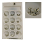 Decoro unghie Beauty nail Giglio Argento Satinato Lungo ASN14