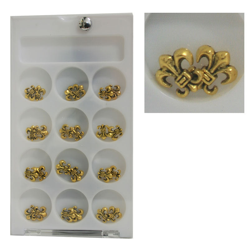 Decoro unghie Beauty nail Giglio Oro Satinato ASN12