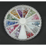 Kit ruota 600 brillantini decoro unghie triangoli SBox-6