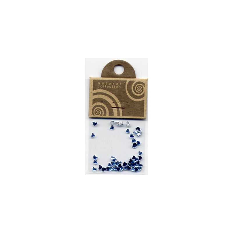 Natural Collection Brillantino unghie cuore azzurro