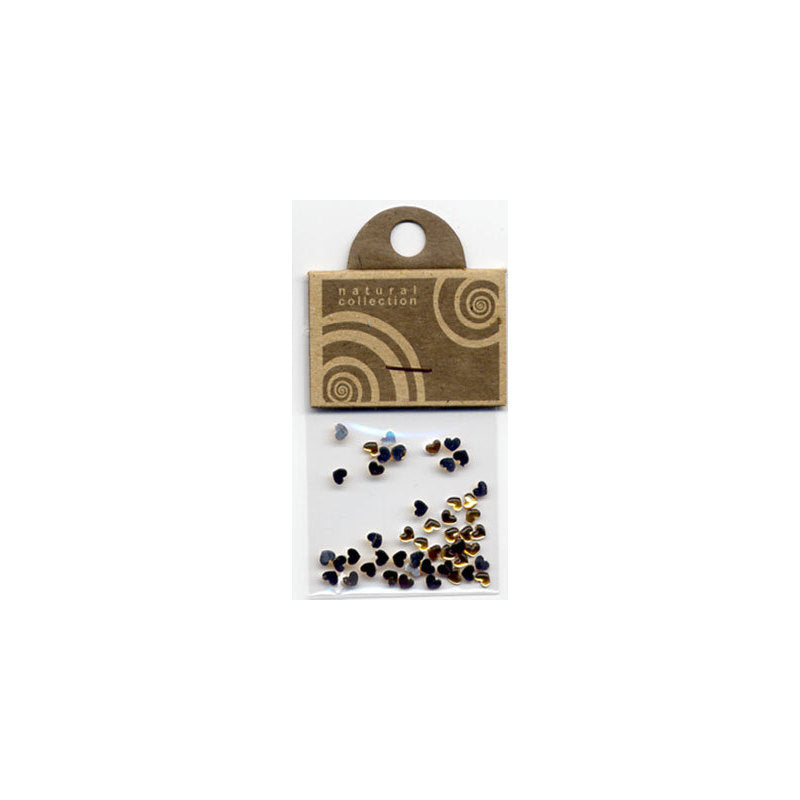 Natural Collection Brillantino unghie cuore oro