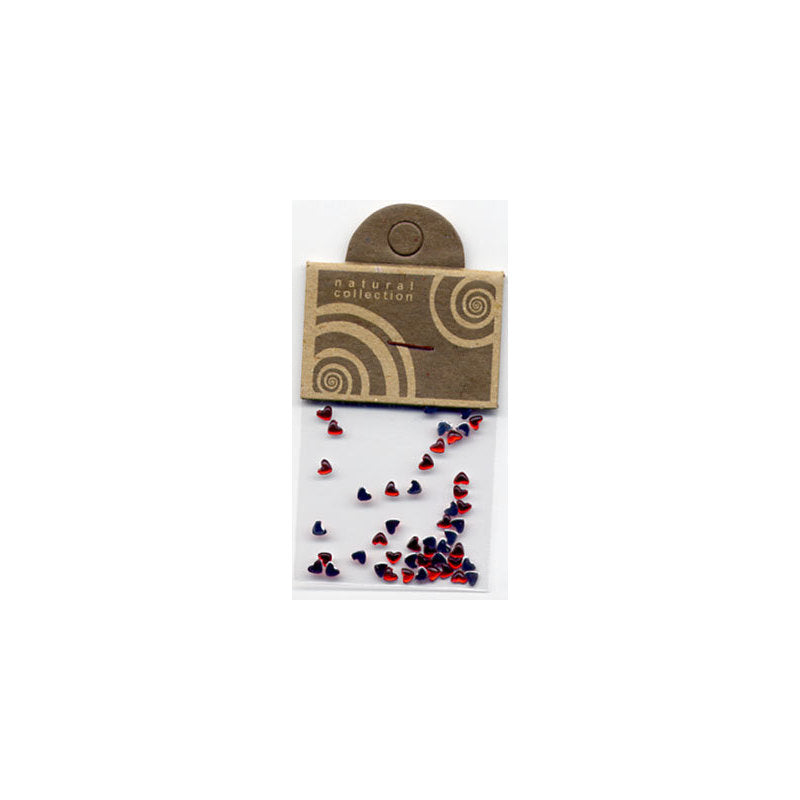 Natural Collection Brillantino unghie cuore rosso