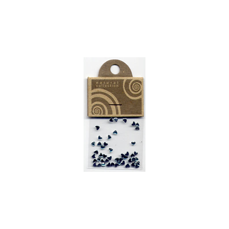 Natural Collection Brillantino unghie cuore verde