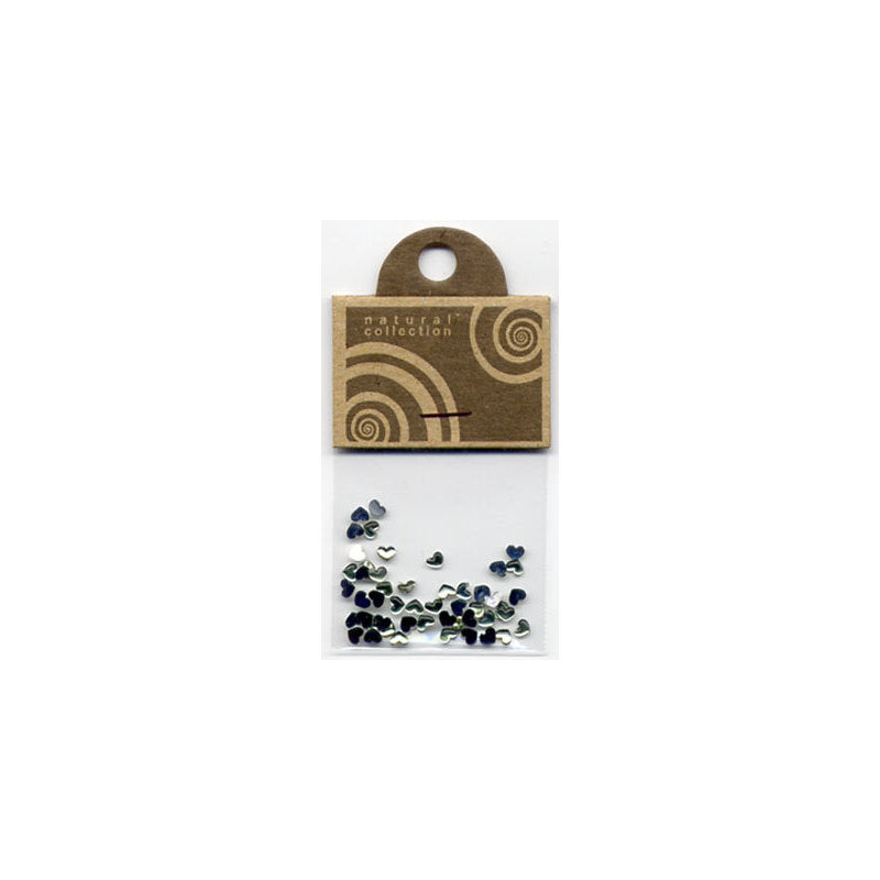 Natural Collection Brillantino unghie cuore verde chiaro