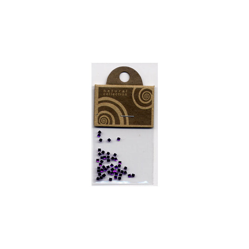 Natural Collection Brillantino unghie quadrato viola