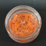 Decori per unghie rettangoli forati arancio