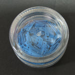 Decori per unghie rettangoli forati azzurro