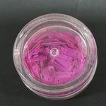 Decori per unghie rettangoli forati fucsia