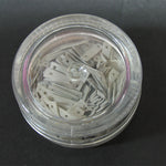 Decori per unghie rettangoli forati grigio