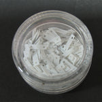 Decori per unghie rettangoli forati grigio chiaro