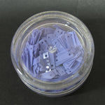 Decori per unghie rettangoli forati lilla