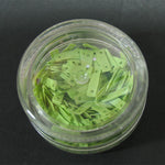 Decori per unghie rettangoli forati verde