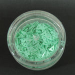 Decori per unghie triangoli forati acquamarina