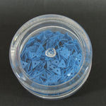 Decori per unghie triangoli forati azzurro