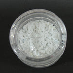 Decori per unghie triangoli forati bianco