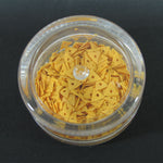 Decori per unghie triangoli forati giallo