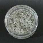 Decori per unghie triangoli forati grigio