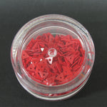 Decori per unghie triangoli forati rosso