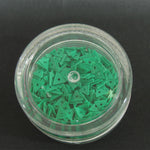 Decori per unghie triangoli forati verde