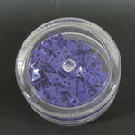 Decori per unghie triangoli forati viola