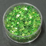 Decori ultrasottili stelle verde MY vasetto