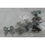 Decoro fiocco 3D con brillantino colore trasparente nero