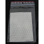 Sfoglia decoro per nail art argentata cod. QS_3002