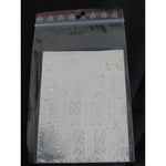 Sfoglia decoro per nail art argentata cod. QS_3007