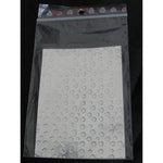 Sfoglia decoro per nail art argentata cod. QS_3012