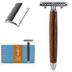 Rasoio di sicurezza Wood Manico Zebrano Testina Gentile PC Fatip 42133