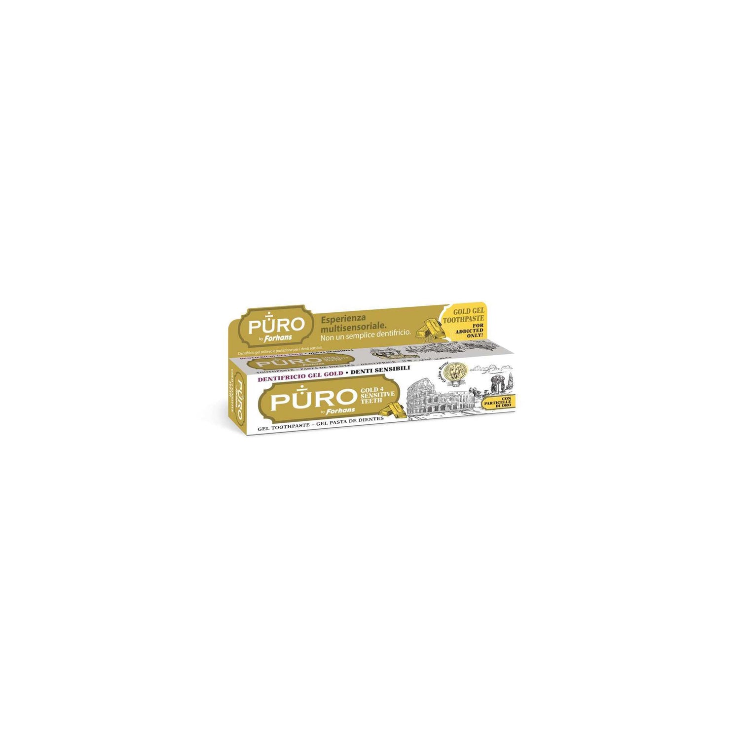 Dentifricio Gel Gold denti sensibili Puro Forhans 75 ml