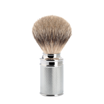 Pennello da Barba in Tasso Manico Zigrinato Cromato Muhle 091 M 89