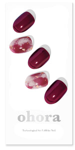 Smalto gel adesivo 60 % prepolimerazzito OHORA Rosso N Mulberry