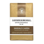 Saponetta Artigianale Sandalo e Mirra Saponificio Bignoli 150 g