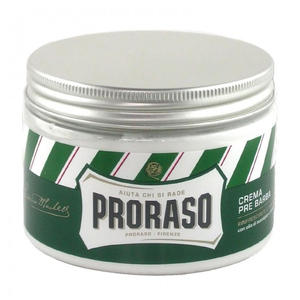 Crema Pre Barba Eucalipto e Mentolo Proraso Linea Verde vaso 300 ml.