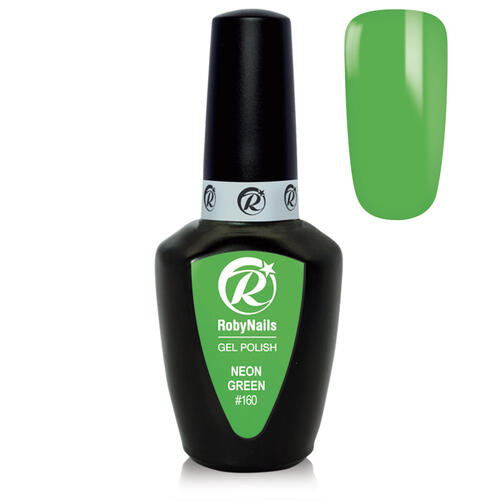 Gel Polish 160 Neon Green Roby Nails 8 ml